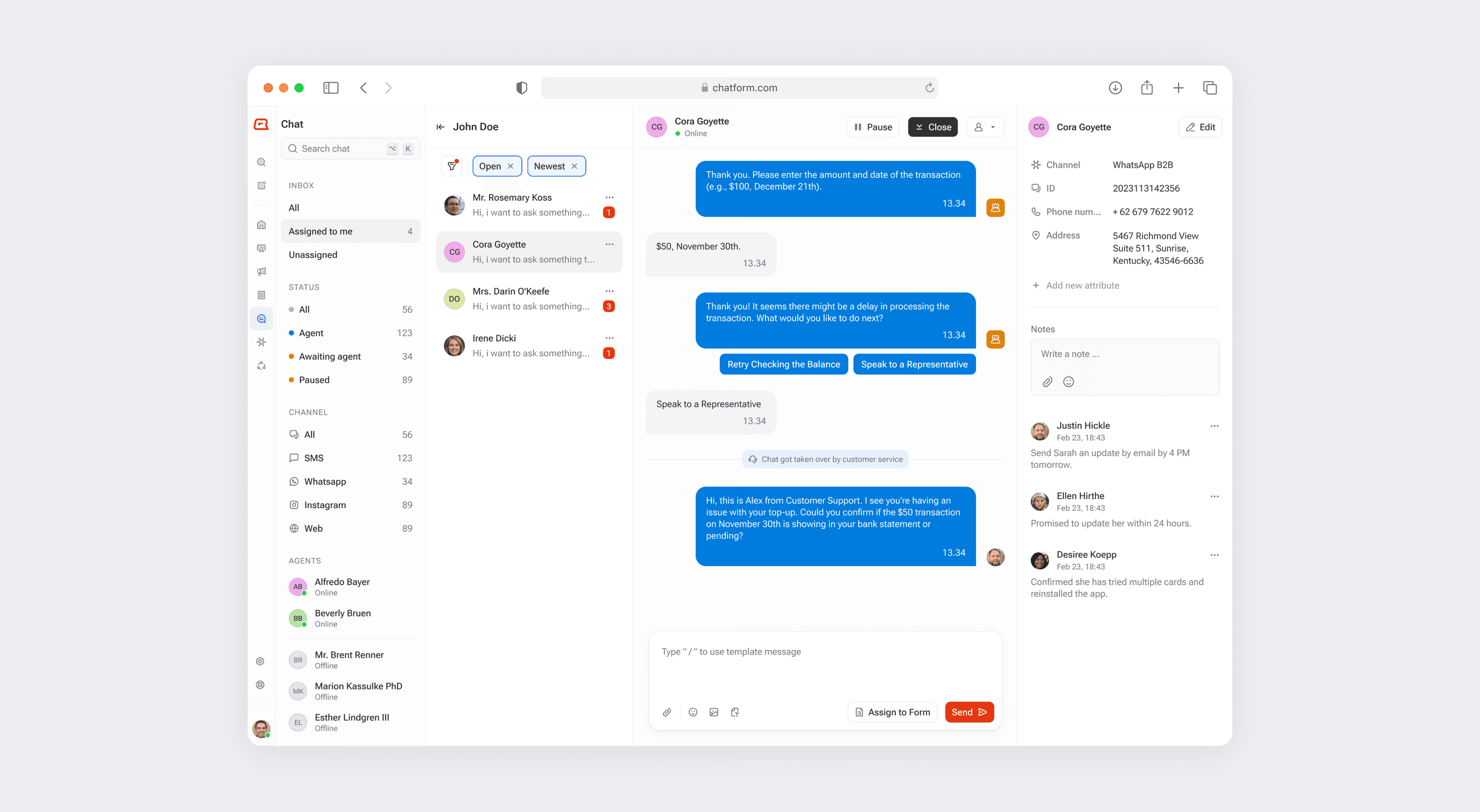Element Bolt Dashboard Interface