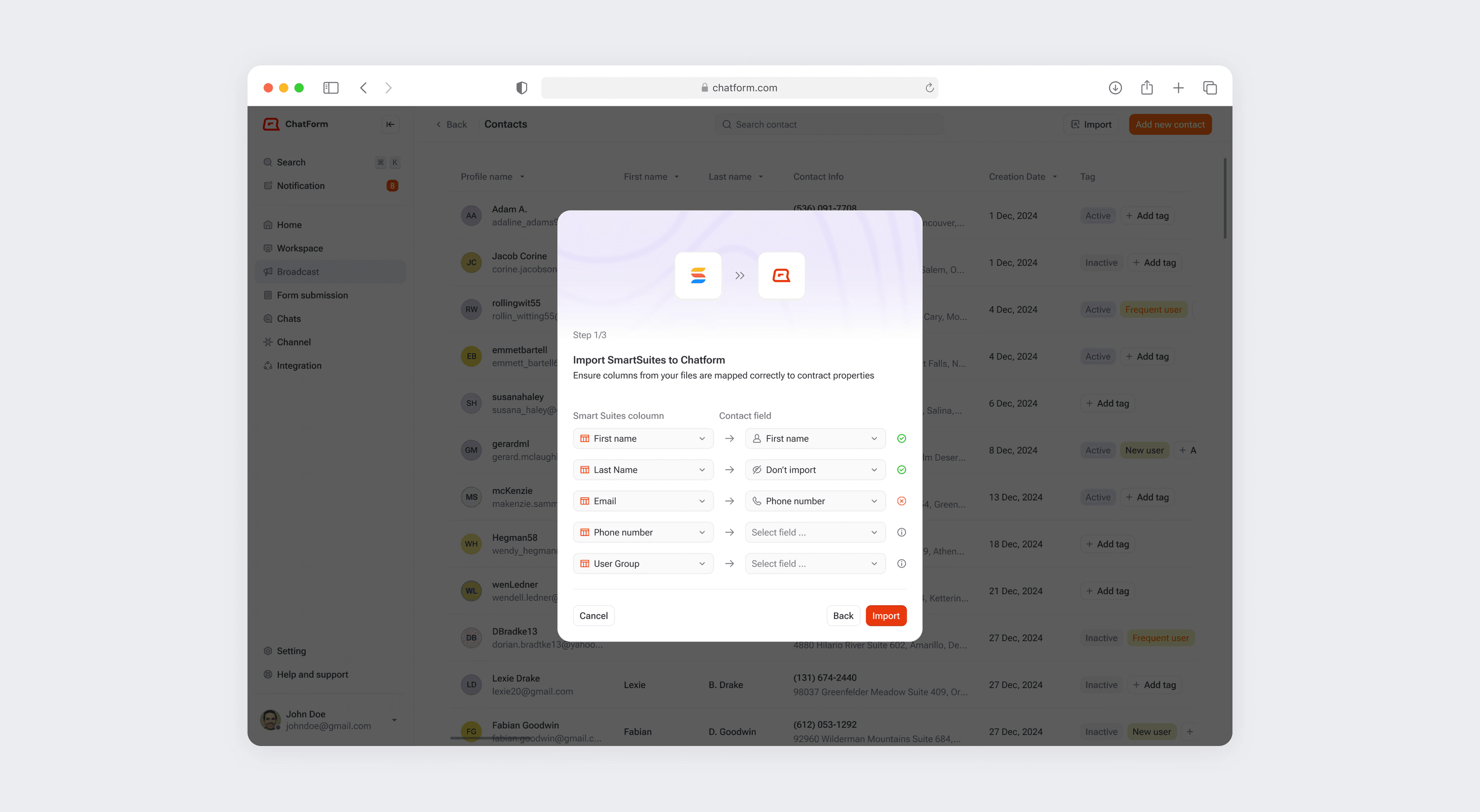 Element Bolt Dashboard Interface